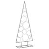 vidaXL &Aacute;rbol de Navidad para decoraci&oacute;n metal negro 150 cm