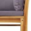 vidaXL Juego muebles jard&iacute;n 10 pzas con cojines madera maciza acacia