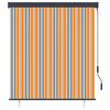 vidaXL Estor enrollable de exterior amarillo y azul 140x250 cm