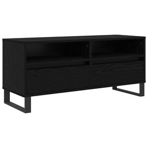 vidaXL Gabinete de TV con caj&oacute;n Roble Negro 100 x 34,5 x 44,5 cm