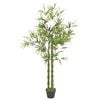 vidaXL Planta artificial bamb&uacute; con macetero 160 cm verde