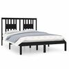 vidaXL Estructura de cama madera maciza de pino negro 120x200 cm