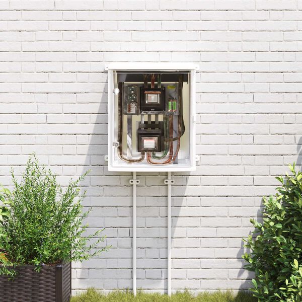 vidaXL Armario de Control Gris 50 x 22 x 60 cm Pl&aacute;stico ABS