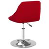 vidaXL Sillas de comedor giratorias 6 unidades terciopelo rojo tinto