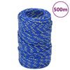vidaXL Cuerda de barco polipropileno azul 2 mm 500 m