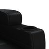 vidaXL Sillón de masaje de cuero sintético negro