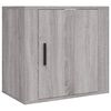 vidaXL Mesitas de noche de pared 2 uds gris Sonoma 50x30x47 cm