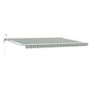 vidaXL Toldo Retr&aacute;ctil El&eacute;ctrico Verde y 4 x 3 m