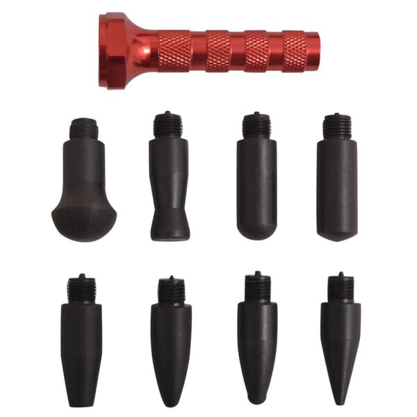 vidaXL Set reparación de abolladuras sin pintura acero inoxidable