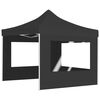 vidaXL Carpa plegable profesional con paredes aluminio antracita 3x3 m
