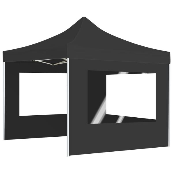vidaXL Carpa plegable profesional con paredes aluminio antracita 3x3 m