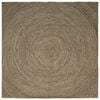 vidaXL Alfombra de &aacute;rea Natural y negro 300 x 300 cm yute