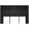 vidaXL Mueble cabecero negro 160x19x103,5 cm