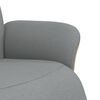 vidaXL Sill&oacute;n reclinable con reposapi&eacute;s tela gris claro