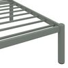vidaXL Estructura de cama sin colch&oacute;n metal gris 120x200 cm