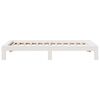 vidaXL Estructura cama sin colch&oacute;n madera maciza pino blanca 100x200cm