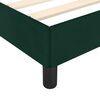 vidaXL Estructura cama sin colch&oacute;n terciopelo verde oscuro 100x200 cm