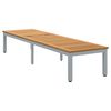 vidaXL Tumbona Gris 200 x 55 x 35 cm Madera de Acacia S&oacute;lida