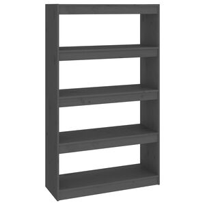 vidaXL Estanter&iacute;a/divisor de espacios madera pino gris 80x30x135,5 cm