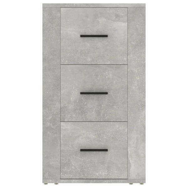 vidaXL Aparador de madera contrachapada gris hormig&oacute;n 40x33x70 cm