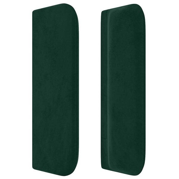 vidaXL Cabecero de terciopelo verde oscuro 183x16x78/88 cm