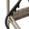 vidaXL Tumbona con cojín ratán sintético gris claro 63x200x81 cm