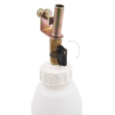 vidaXL Bomba extractora purgador de freno neumático con botella 2 L