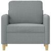 vidaXL Sillón de tela gris claro 60 cm