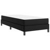 vidaXL Estructura de cama con colch&oacute;n Negro 90 x 200 cm tela