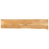 vidaXL Tablero de mesa borde natural madera maciza mango 160x40x3,8 cm
