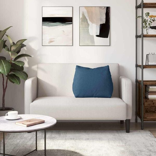 vidaXL Coj&iacute;n de Espalda Azul 60 x 20 x 50 cm tela