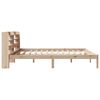 vidaXL Estructura de cama sin colch&oacute;n madera maciza de pino 200x200 cm