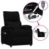 vidaXL Sill&oacute;n de masaje el&eacute;ctrico tela negro