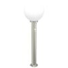 vidaXL Baliza luminosa con sensor de 80 cm, acero inoxidable, IP44