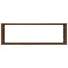 vidaXL Estante c&uacute;bico de pared 4 uds madera roble marr&oacute;n 80x15x26,5cm