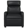 vidaXL Sill&oacute;n reclinable de cuero sint&eacute;tico negro
