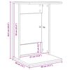 vidaXL Mesa lateral Gris Sonoma 40 x 38 x 62,5 cm Madera de ingenier&iacute;a