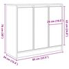 vidaXL Aparador Artisan Roble 85x34x76 cm Madera de ingenier&iacute;a