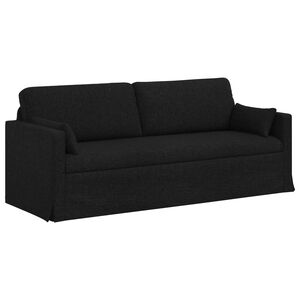 vidaXL Sof&aacute; Negro 198 x 78 x 80 cm tela