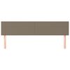vidaXL Cabeceros tela gris taupe 200x5x78/88 cm