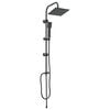 vidaXL Sistema de Ducha Negro 47 x 20 x 95 cm Acero inoxidable