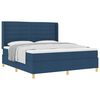 vidaXL Cama tipo Box Spring con colch&oacute;n Azul 180 x 200 cm tela