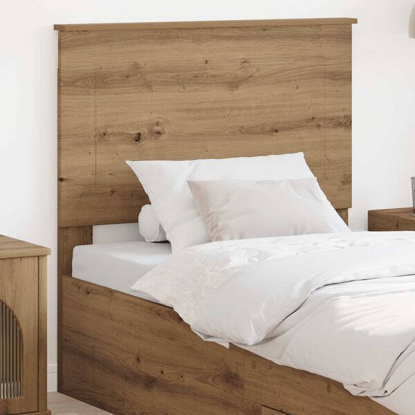 vidaXL Cabecero Roble artesanal 75 cm Madera contrachapada