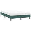 vidaXL Estructura cama sin colch&oacute;n terciopelo verde oscuro 120x210 cm