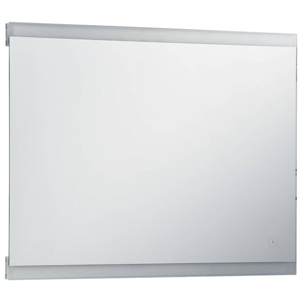 vidaXL Espejo de pared de baño con LED y sensor táctil 80x60 cm
