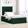 vidaXL Estructura cama otomana colchones terciopelo verde oscuro