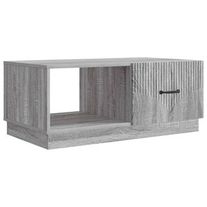 vidaXL Mesa de Caf&eacute; Gris Sonoma 90 x 50 x 37 cm Madera de Ingenier&iacute;a