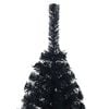 vidaXL &Aacute;rbol de Navidad Artificial Preiluminado Negro 120 cm PVC