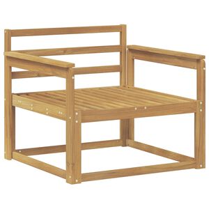 vidaXL Sof&aacute; intermedio de exterior Madera de Acacia S&oacute;lida Blanco
