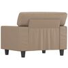 vidaXL Sill&oacute;n cuero sint&eacute;tico color capuchino 60 cm